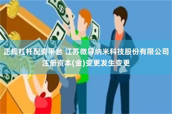 正规杠杆配资平台 江苏微导纳米科技股份有限公司注册资本(金)变更发生变更