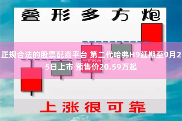 正规合法的股票配资平台 第二代哈弗H9延期至9月25日上市 预售价20.59万起