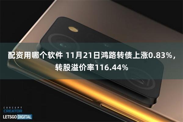 配资用哪个软件 11月21日鸿路转债上涨0.83%，转股溢价率116.44%